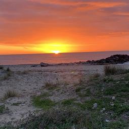 Coucher de soleil sur Frontignan